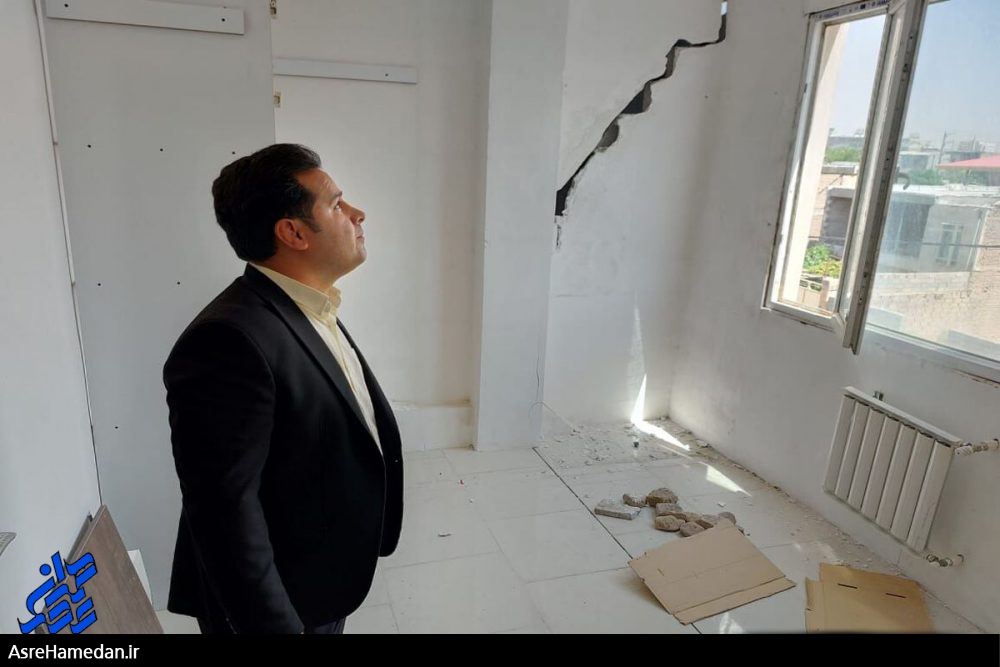 یک ساختمان ۱۲ واحدی در ملایر به دلیل نشست‌های نامتعارف تخلیه شد