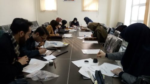 آزمون خوشنویسی در شهرستان بهار برگزار شد+ تصاویر