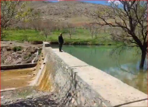 آبگیری آب‌بند روستای مأوای اسدآباد