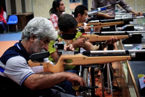 مسابقات تیراندازی هیئت ورزش های جانبازان و معلولین برگزار شد