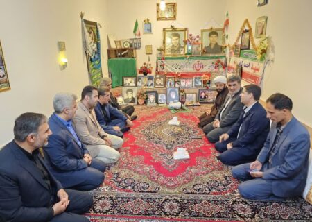 اهدای نشان سرو به خانواده دارای ۲ شهید در نهاوند