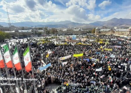 خروش انقلابی همدانی‌ها در یوم‌الله ۱۳ آبان