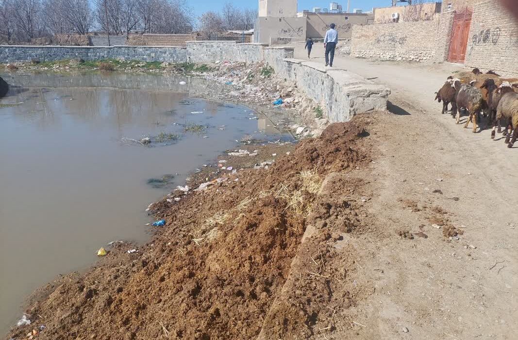 رودخانه گاماسیاب در معرض پسماندها