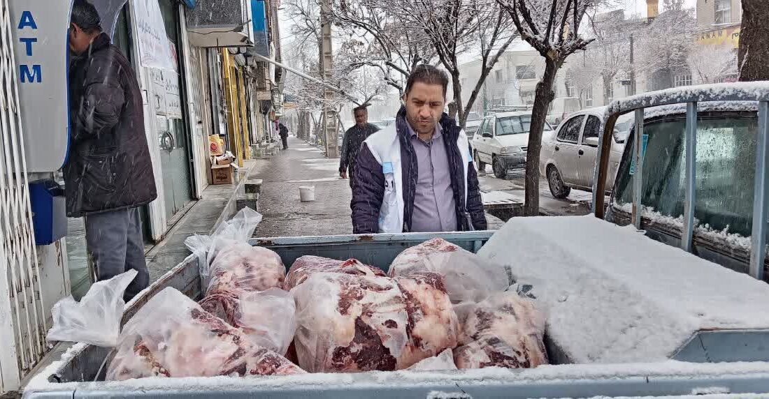 کشف ۲۷۸ کیلو گوشت بی‌هویت در فامنین