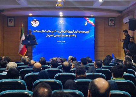 افتتاح طرح جهاد آبرسانی اشترمل