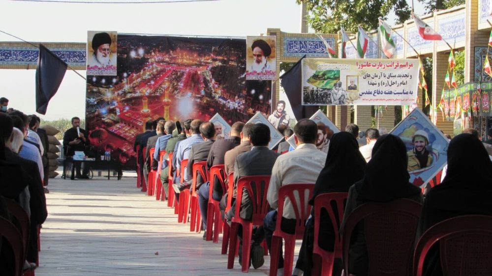 ترنم عاشقانه زیارت عاشورا دلهای مدافعان سلامت اسدآباد را به کربلا پیوند داد+تصاویر