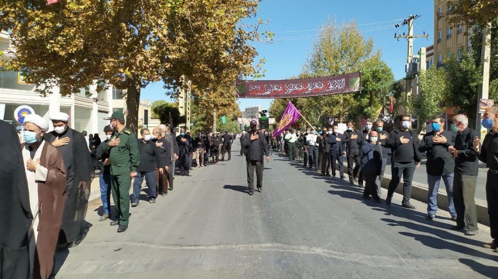 حرکت دسته های عزای ملایر در سوگ رسول الله