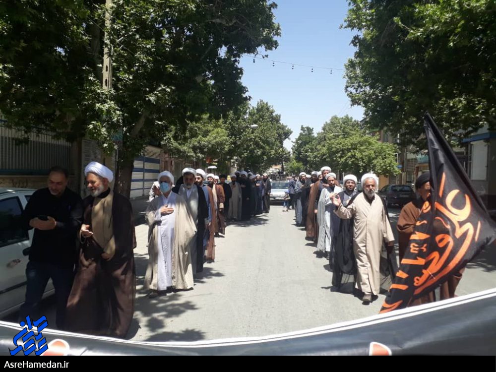 تویسرکانی ها در غم شهادت رئیس مذهب تشیع به سوگ نشستند+تصاویر