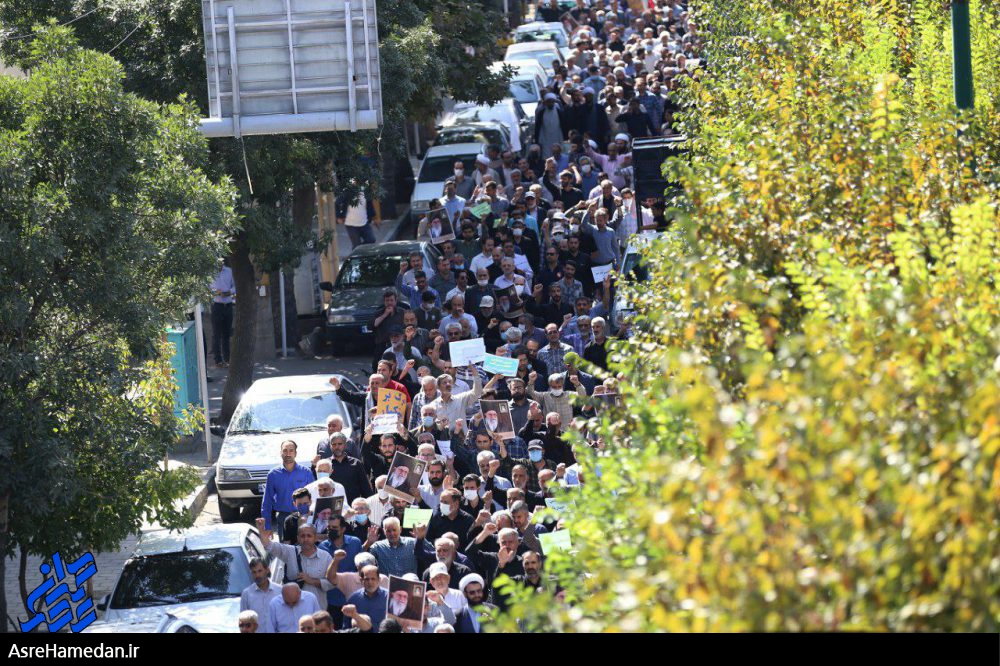 مردم همدان علیه آشوبگران به خیابان آمدند/برخورد با اغتشاش گران، مطالبه مردمی