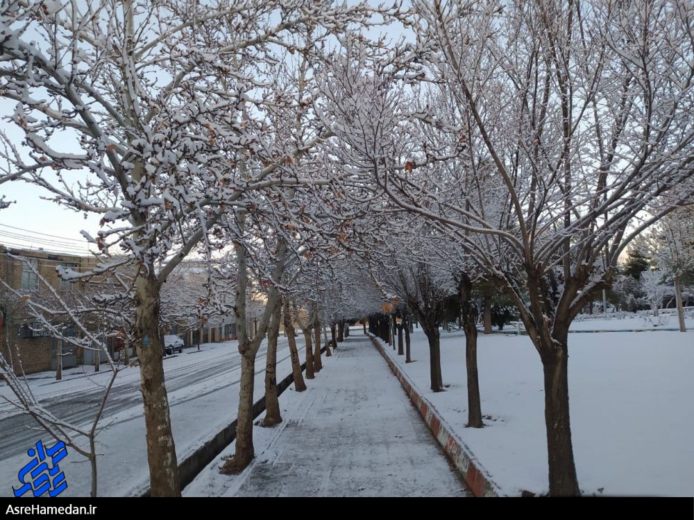 نخستین برف زمستانی در ملایر