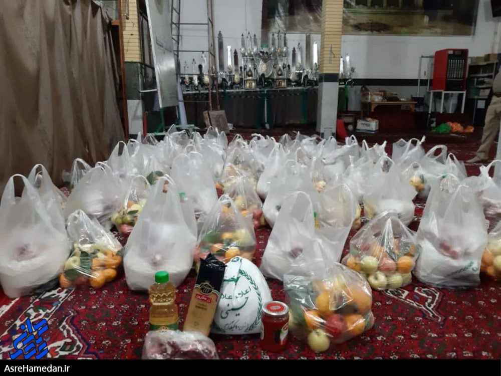 توزیع بسته های معیشتی به همت بسیجیان محلات+ تصاویر