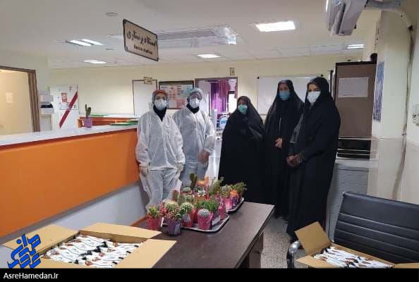 تقدیری از خدمات و زحمات پرستاران از جنس بسیج+تصاویر