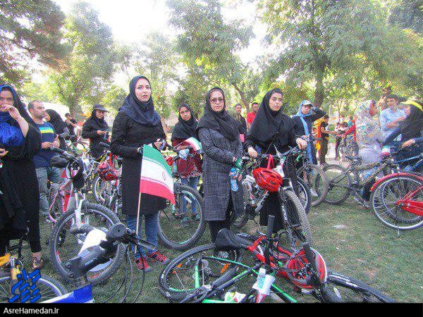همایش دوچرخه سواری در اسدآباد برگزار شد