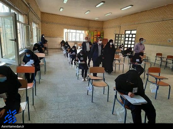 امتحانات حضوری با رعایت کامل پروتکل های بهداشتی در حال برگزاری است