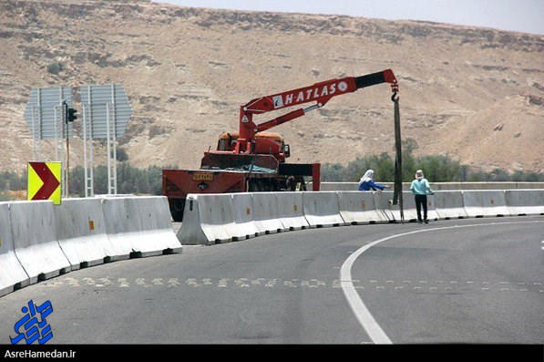 گردنه اسدآباد مجهز به نیوجرسی شد
