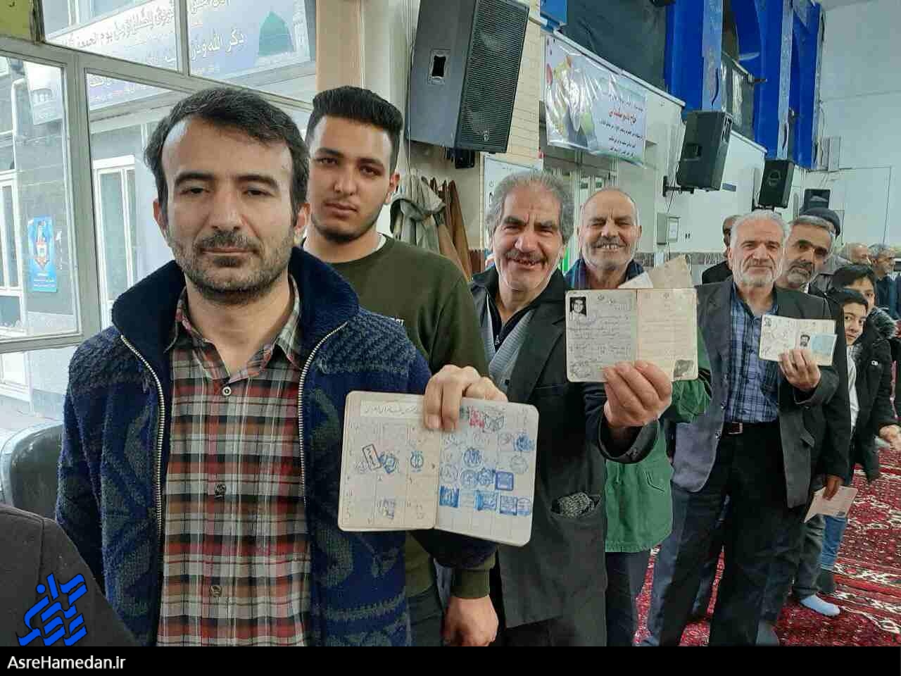 حضور پر شور مردم استان همدان در پای صندوق های رای
