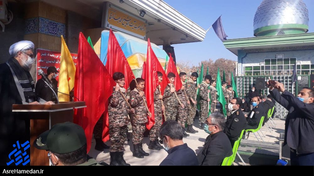 گزارشی از برگزاری مراسم اولین سالگرد شهید حاج قاسم سلیمانی در بهار + تصاویر
