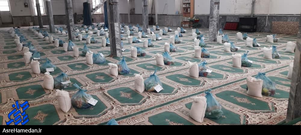 توزیع کمک‌های مومنانه گروه جهادی دانشگاه‌های تهران در مناطق محروم نهاوند