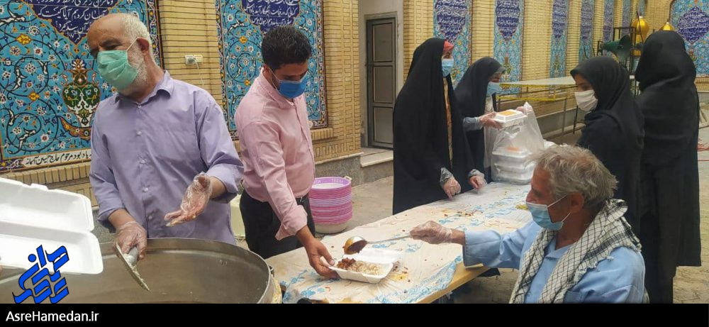 پخت ۶۰۰ پرس غذای نذری و اطعام نیازمندان همزمان با شب میلاد امام حسن مجتبی(ع) در نهاوند