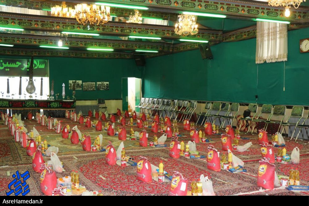 تهیه و توزیع ۷۲ بسته معیشتی در آستانه عید سعید فطر به همت هیئت رضوان الجواد (ع) همدان