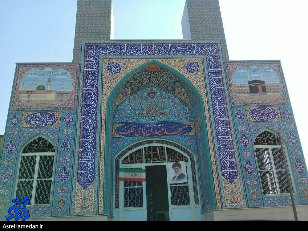 سیاه پوش کردن قدیمی ترین مسجد نهاوند