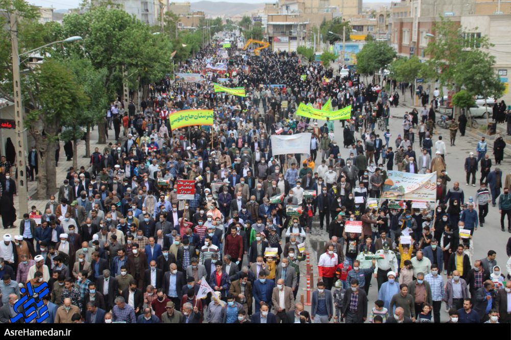 جلوه گری اتحاد همدانی ها برای همراهی با رنج دیدگان فلسطینی+فیلم و عکس