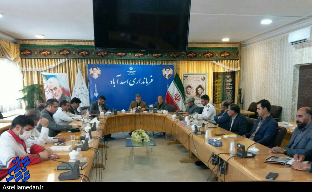 جلسه ترافیک شهرستان اسدآباد با یک خط اسامی و عکس حاضران و بدون مصوبات!